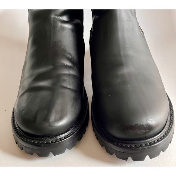 Rhodes Boone Lug Chelsea Boot Mens 10 Black Leather Vibram Sole Unworn Defect main image 12